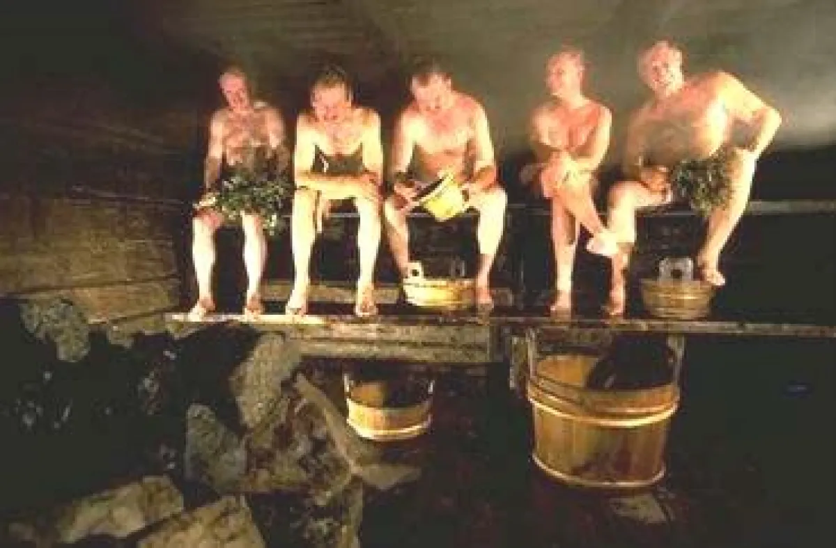 Finnische Rausauna in Kuusamo