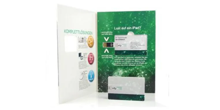Bild: USB-Sticks / "u-Book Mailer" - personalisierbare Verpackung für USB-Cards