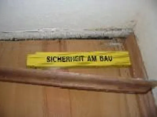 Bild: Gesundheitsschädlicher Schimmelpilzbefall durch Wasserschaden im Haus