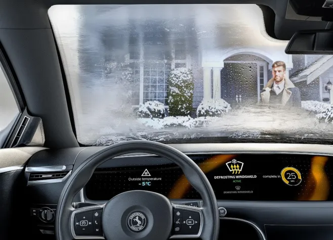 Bild: "Intelligent Glass Control" von Continental vernetzt Autoscheiben und Bordcomputer