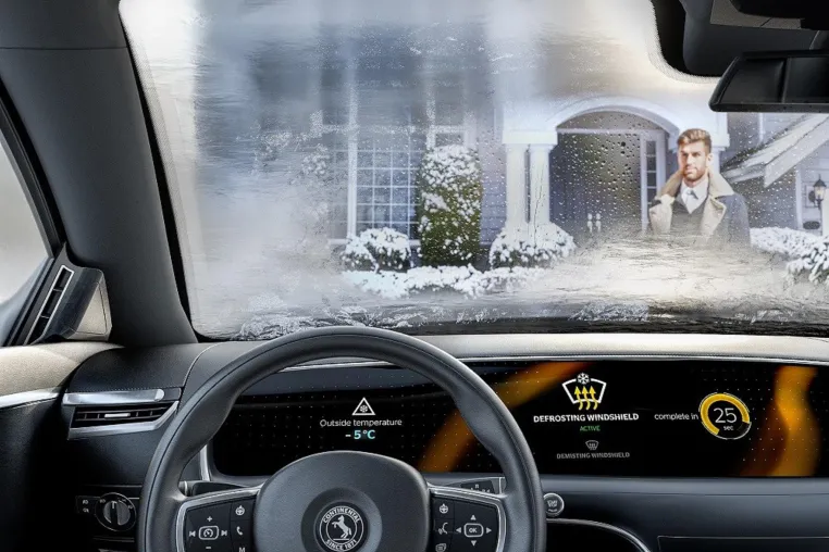"Intelligent Glass Control" von Continental vernetzt Autoscheiben und Bordcomputer Bild: "Intelligent Glass Control" von Continental vernetzt Autoscheiben und Bordcomputer