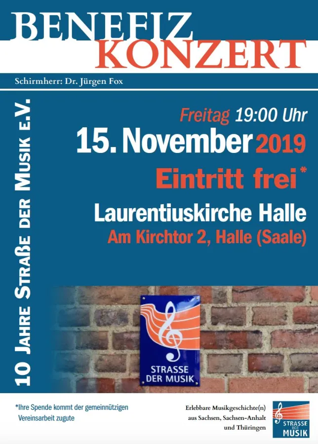 Plakat zum Benefizkonzert