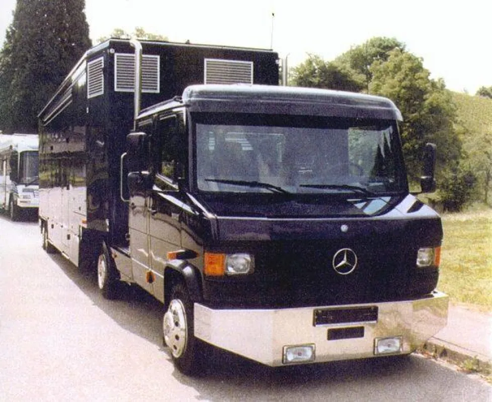 Der proteco Midi ShowTruck in neutralem Look, noch ohne Branding.