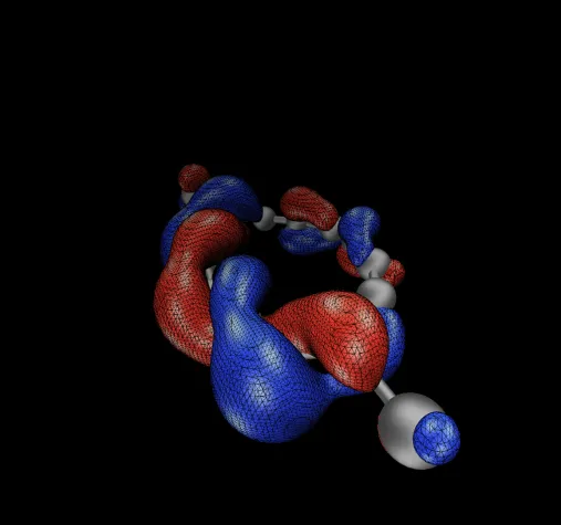 Bild: Ein Molekül mit Halb-Möbius-Topologie