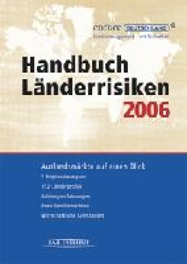 Cover des neuen Handbuch Länderrisiken 2006 der Coface Deutschland.
