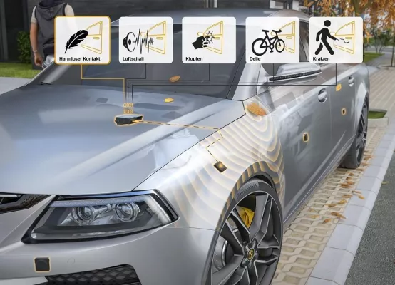 Bild: Continental demonstriert transparente Motorhaube, automatische Schadenerkennung und mehr