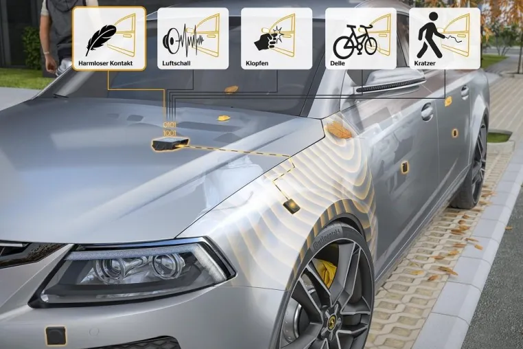 Bild: Continental demonstriert transparente Motorhaube, automatische Schadenerkennung und mehr