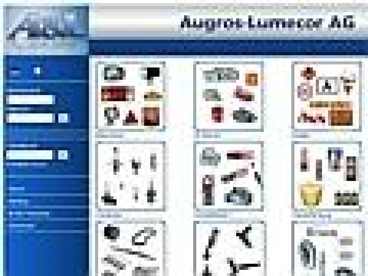 Webshop der Augros-Lumecor AG.