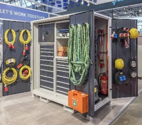 Bild: HK Werkstatt-Container: Jeden Zentimeter nutzen