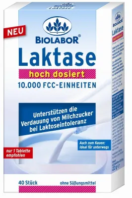 Bild: Neu: Laktase hoch dosiert Tabletten von Biolabor / Unbeschwert genießen trotz Milchzuckerunverträglichkeit