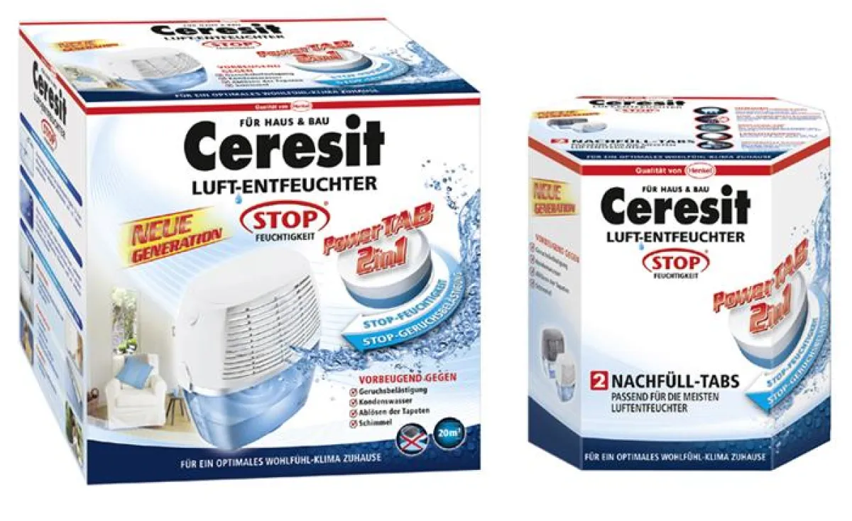 Ceresit Luft-Entfeuchter und PowerTAB 2in1