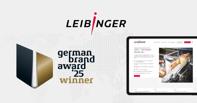 Bild: LEIBINGER mit dem German Brand Award ausgezeichnet