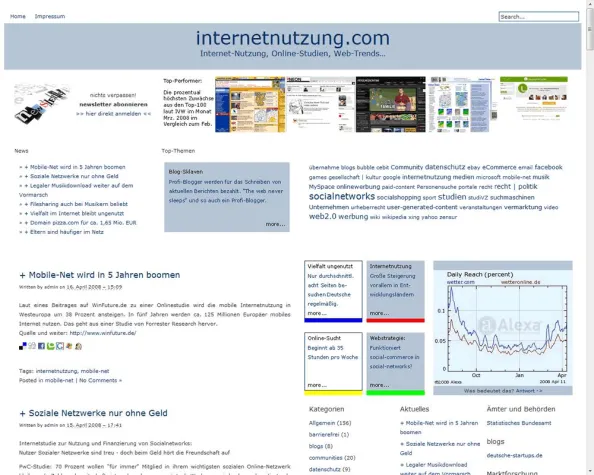 Viele Studien zur Internet-Nutzung Bild: Viele Studien zur Internet-Nutzung