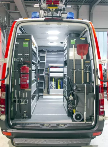 bott vario Fahrzeugeinrichtungen für Einsatzfahrzeuge Bild: bott vario Fahrzeugeinrichtungen für Einsatzfahrzeuge