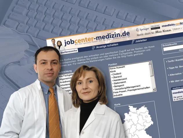 Bild: jobcenter-medizin.de: Neue Stellenbörse kommt im März ins Internet