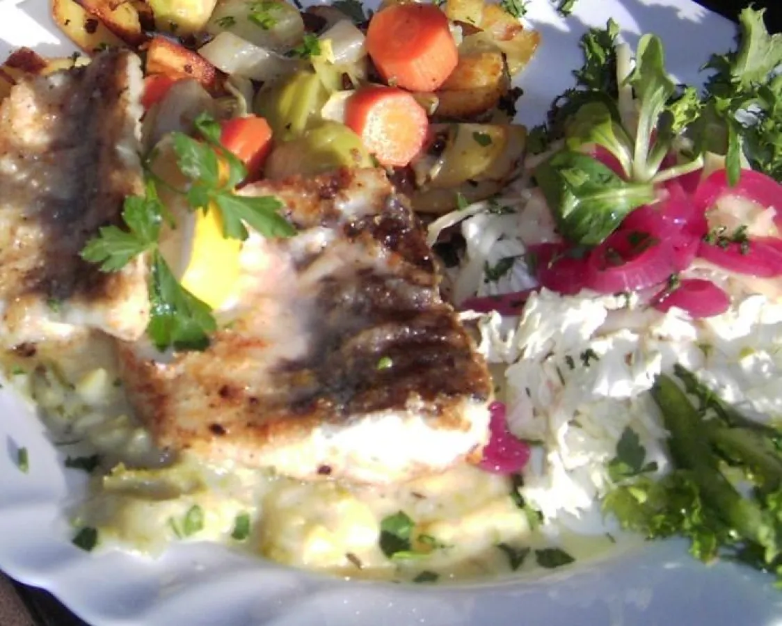 Quappenfilet auf Wintergemüse