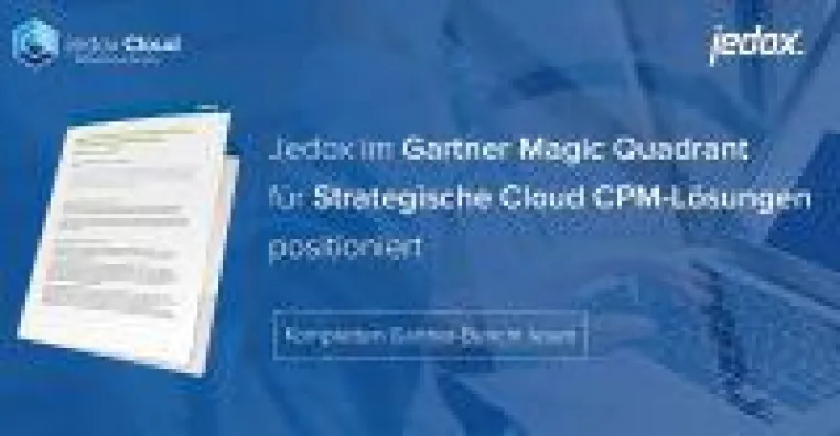 Jedox im Gartner Magic Quadrant für Strategische Cloud CPM-Lösungen 2017 positioniert Bild: Jedox im Gartner Magic Quadrant für Strategische Cloud CPM-Lösungen 2017 positioniert