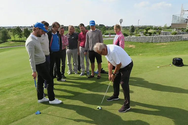 Bild: Wiestaw Kramski trainiert Tourpros auf der Porsche European Open und PGA Golf Professionals in Köln