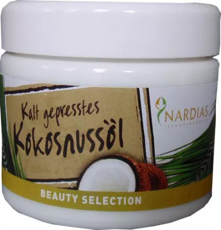 Bild: Kokosöl besser im Kosmetik Tiegel als in der Flasche
