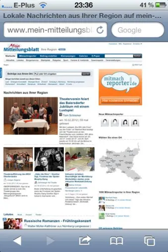 Bild: Bereits über 1.000 Mitmachreporter auf mein-mitteilungsblatt.de