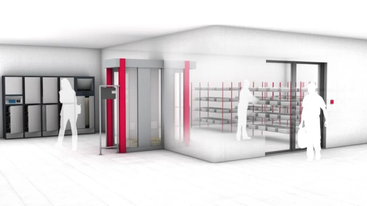 Flexibel positionierbar: RFID-Technologie ermöglicht die flexible Bereitstellung von Berufskleidung