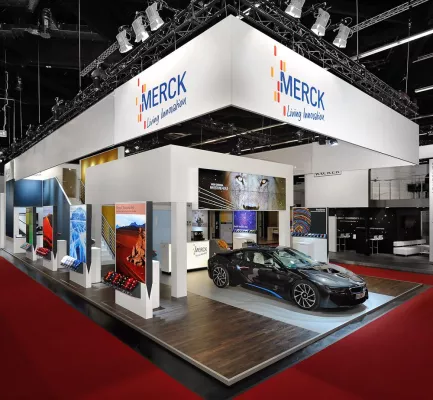 Bild: Auf den Punkt gebracht: AMECKO realisiert neues Messebau-Projekt für Merck