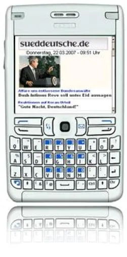 sueddeutsche.de jetzt auch unterwegs per Handy erreichbar Bild: sueddeutsche.de jetzt auch unterwegs per Handy erreichbar