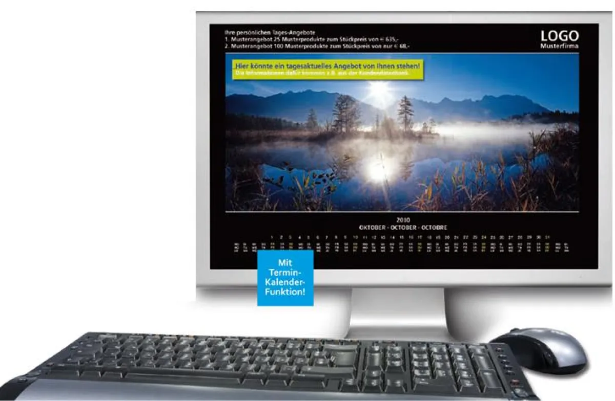 Desktopkalender von profil werbeartilkel