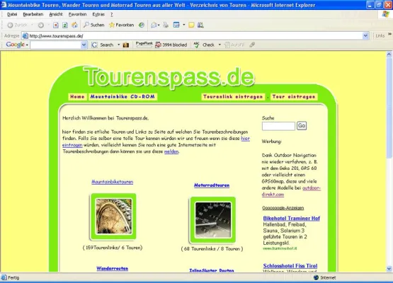 Bild: Tourenspass.de - Ein heißer Surftipp für alle Biker