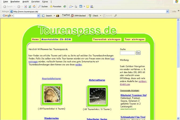 Bild: Tourenspass.de - Ein heißer Surftipp für alle Biker