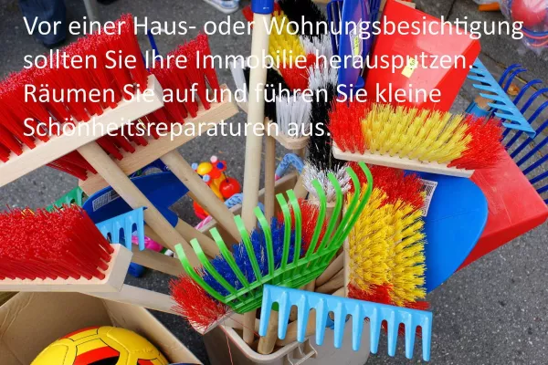 Bild: Bei einem Immobilienverkauf ist oft der erste Einduck entscheidend ob die Interessenten kaufen oder absagen!