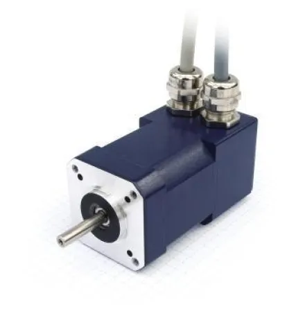 Bild: BLDC Motor mit magnetischem Encoder von Nanotec für genaues Positionieren in rauen Umgebungen