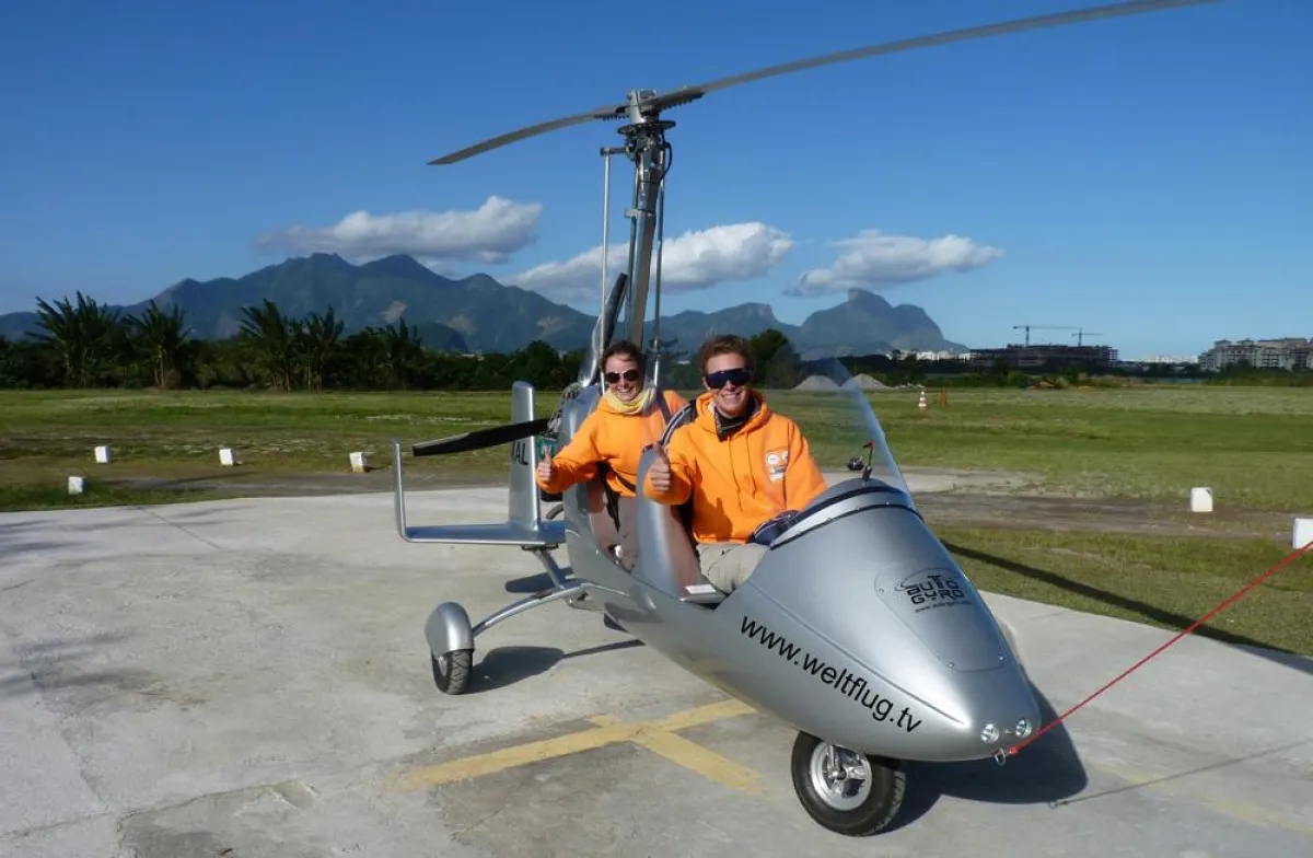 Weltflug erfolgreich abgeschlossen, hier bei Rio de Janeiro