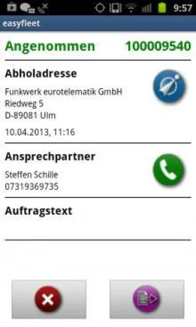 Bild: Funkwerk präsentiert ECO Response und neue Android-App auf der transport logistic 2013