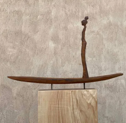 Bild: Offenes Atelier - Chris Hinze und Micky Focke in der Neuen Ziegelei-Manufaktur Glindow bei Werder an der Havel