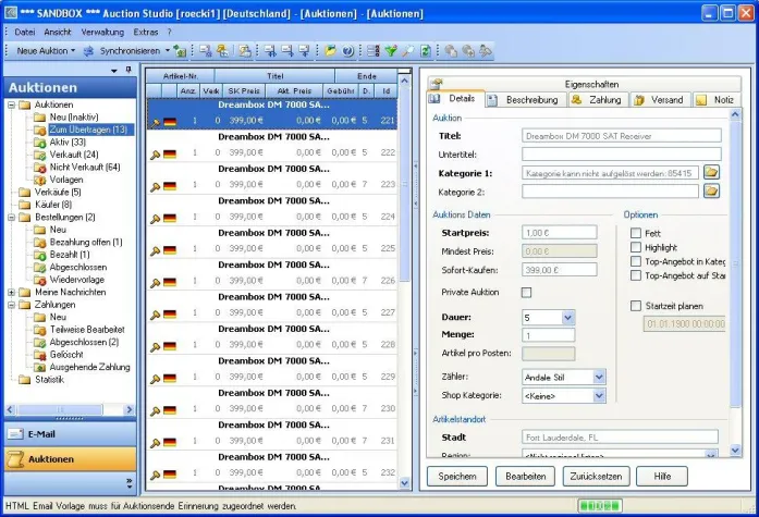 Auction Studio 2006: Der mächtige Allrounder für den eBay-Verkäufer Bild: Auction Studio 2006: Der mächtige Allrounder für den eBay-Verkäufer