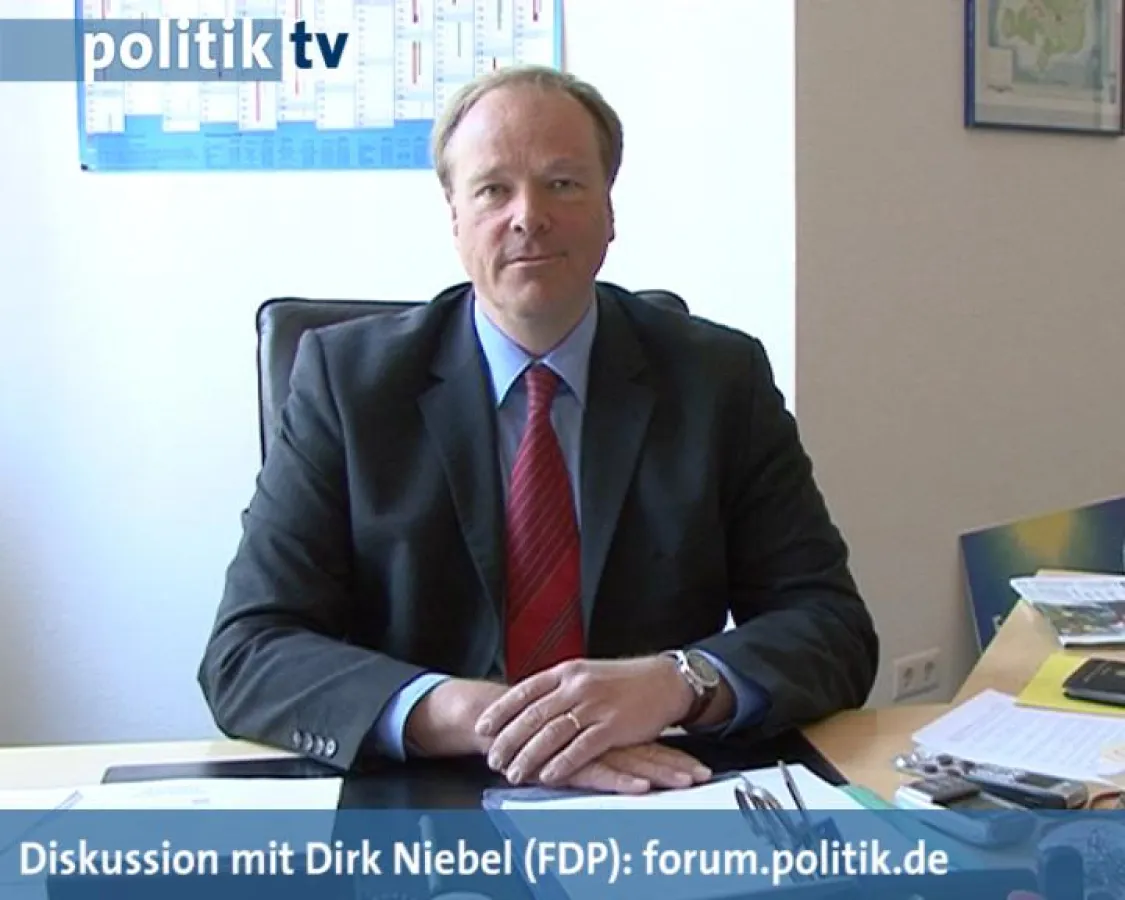 Video-Diskussion über Mindestlöhne mit FDP-Generalsekretär Dirk Niebel