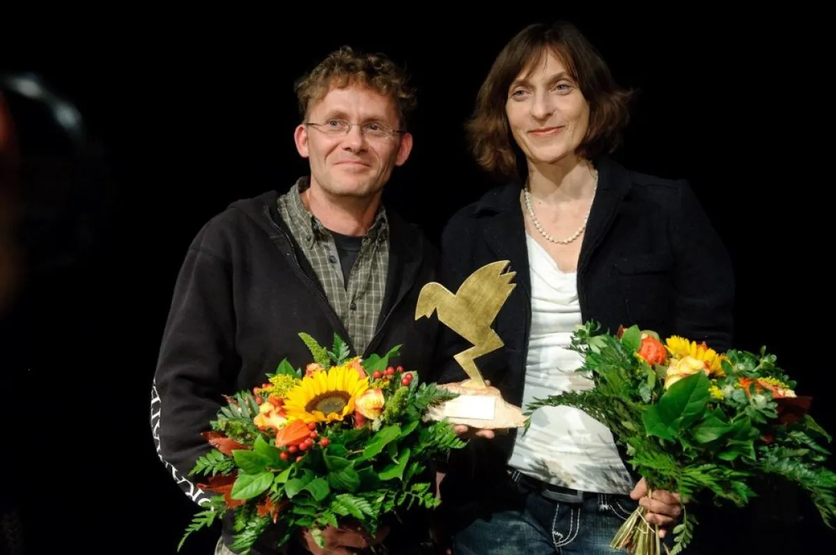 Die Preisträger des IKARUS 2009: Martina Couturier und Heiki Ikkola