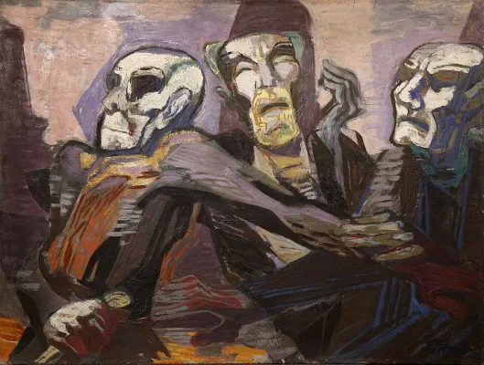 Bild: Figur und Bewegung. Eindrucksvolle Figurenbilder von EDUARD HOPF (1901-1978) in der galerie carstensen