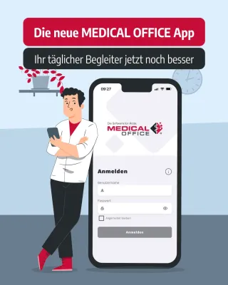 Bild: INDAMED GmbH veröffentlicht neue MEDICAL OFFICE App für mehr Komfort und Datensicherheit