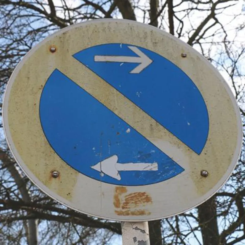 Beispiel für ein schlechtes Schild