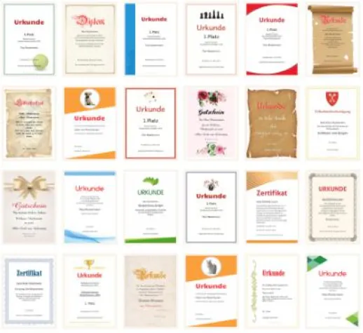 Bild: Redesign vom Urkunden-Generator urkunden-online.de