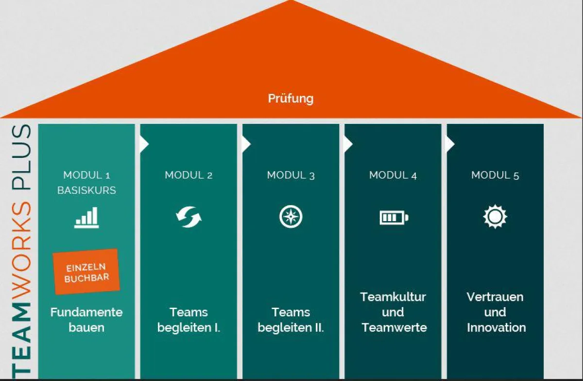 Teamentwicklung in 5 Modulen