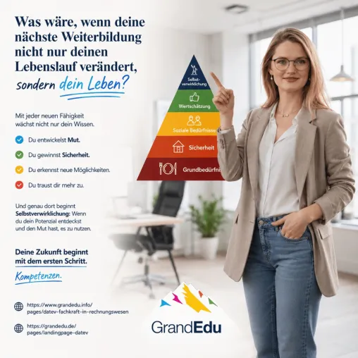 Bild: GrandEdu klärt auf: Neue Kompetenzen schaffen Selbstvertrauen, eröffnen Chancen und legen den Grundstein.
