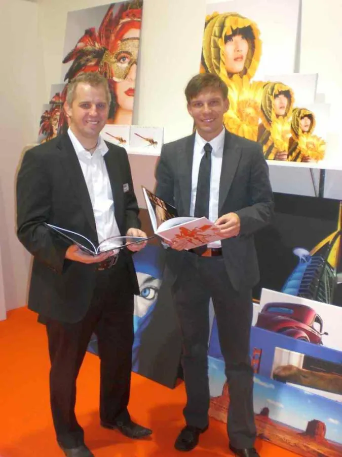 Jürgen Schranz von quifoto.it (rechts) mit dem COO der netservice.cc media AG Thomas Sandholzer