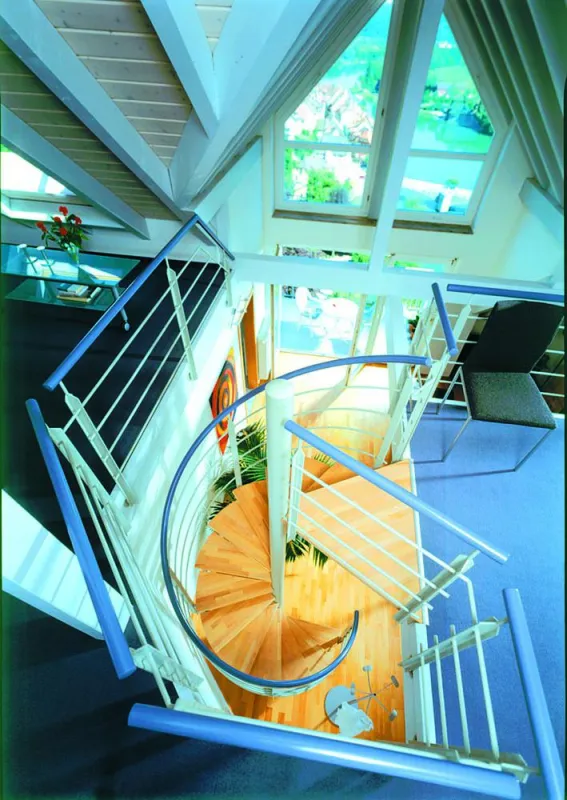 Spindel Treppe, Foto: Fuchs Treppen