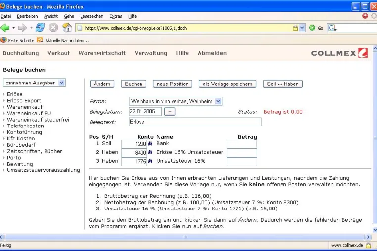 Bild: Collmex integriert Online-Banking: Kaufmännische Online-Software bietet ab sofort HBCI-Schnittstelle