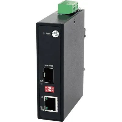 Bild: Industrie Medienkonverter mit maximaler Flexibilität und Bandbreite bei minimalen Abmessungen