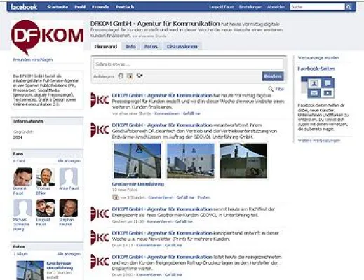 Bild: DFKOM informiert jetzt täglich via Facebook über ihre Arbeit