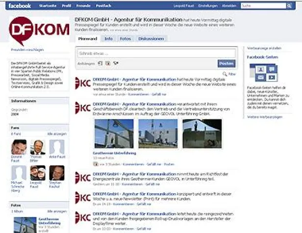 Bild: DFKOM informiert jetzt täglich via Facebook über ihre Arbeit